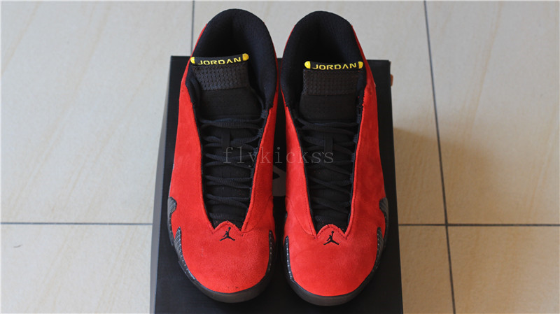 Authentic Air Jordan 14 Retro Ferrari Red